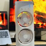 Rechargeable Double Ended Spray Fan with Portable Air Cooler and LED Light Air Humidifier
